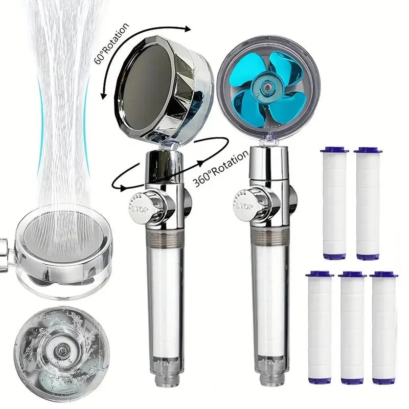 Experience Ultimate Comfort with the 360° Rotating High Pressure Water Saving Handheld Shower Head