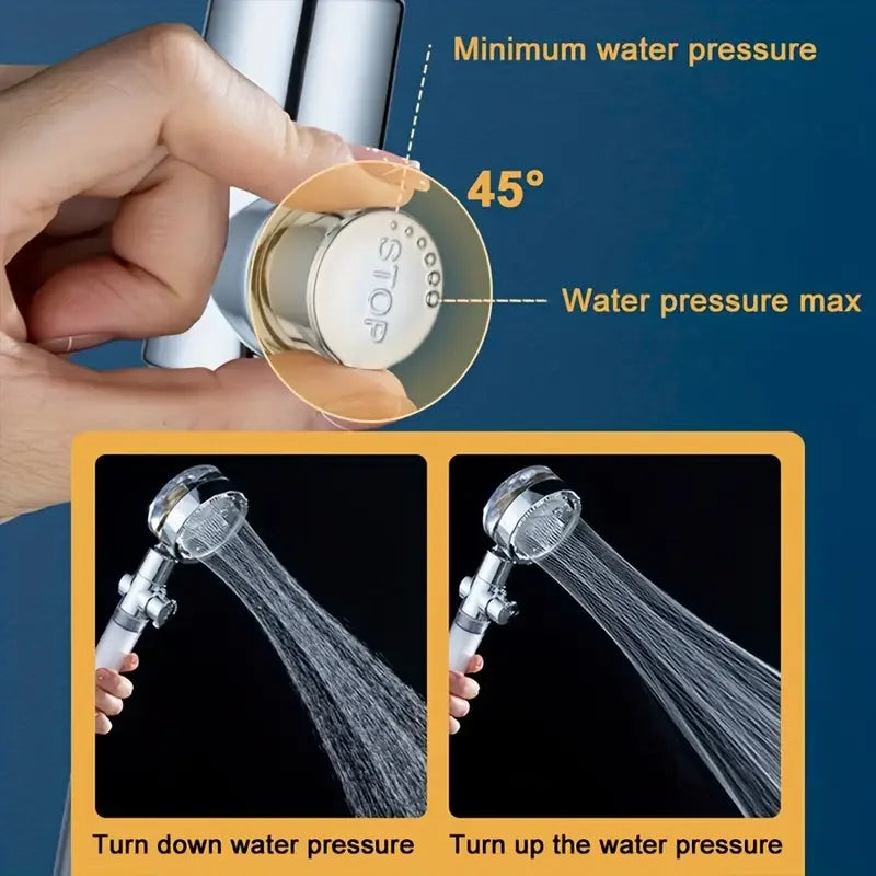 Experience Ultimate Comfort with the 360° Rotating High Pressure Water Saving Handheld Shower Head